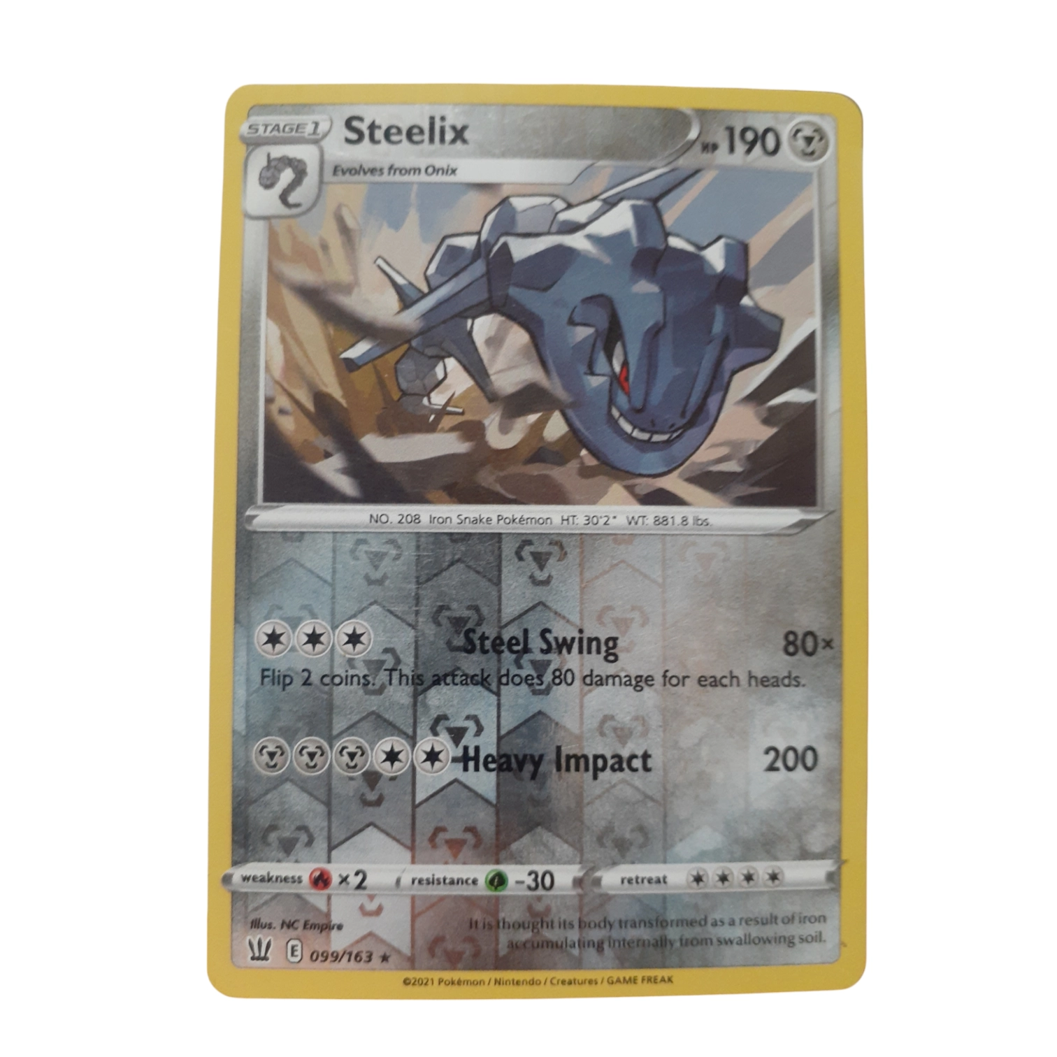 099/163 - Steelix -Reverse Holo