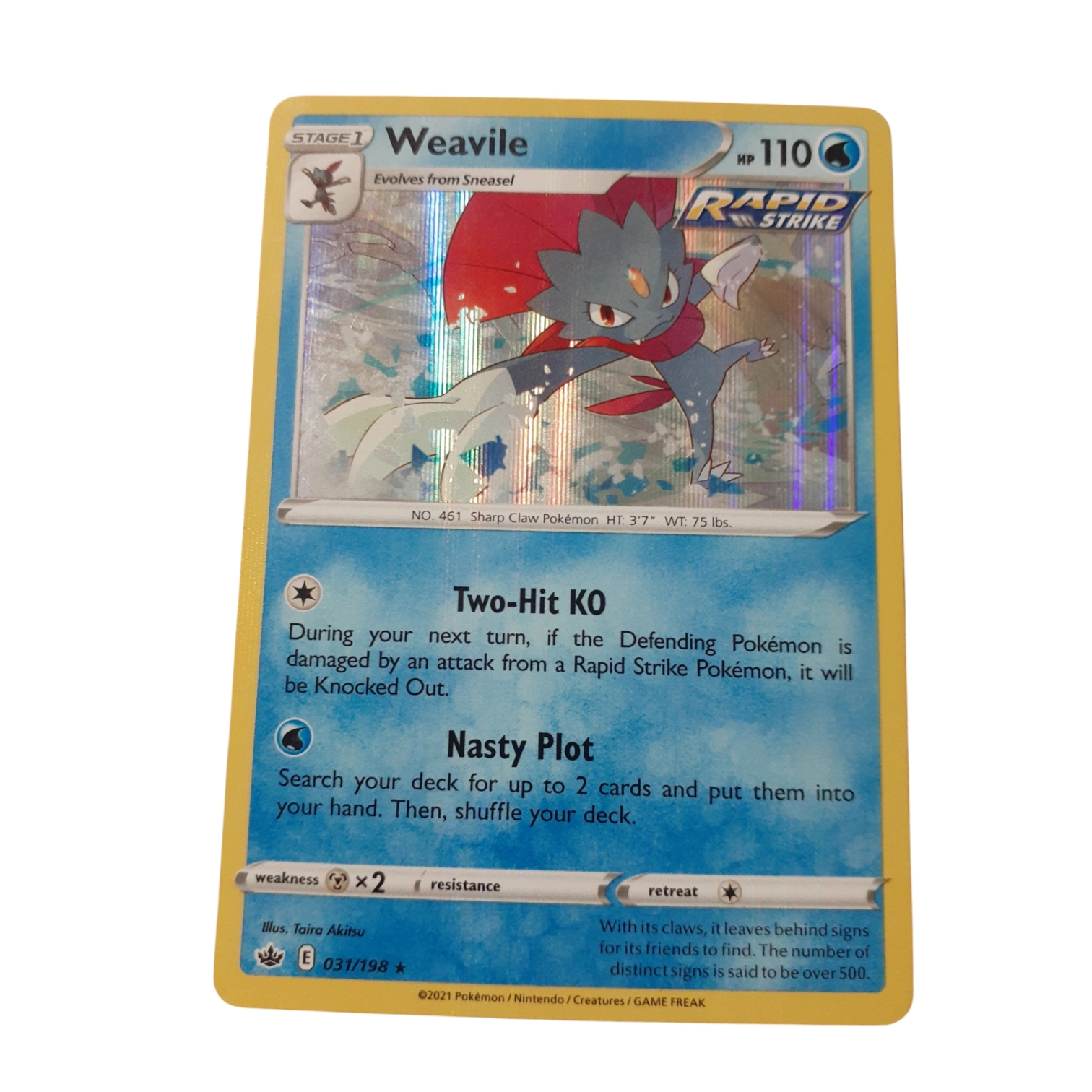 031/198 - Weavile -Holo