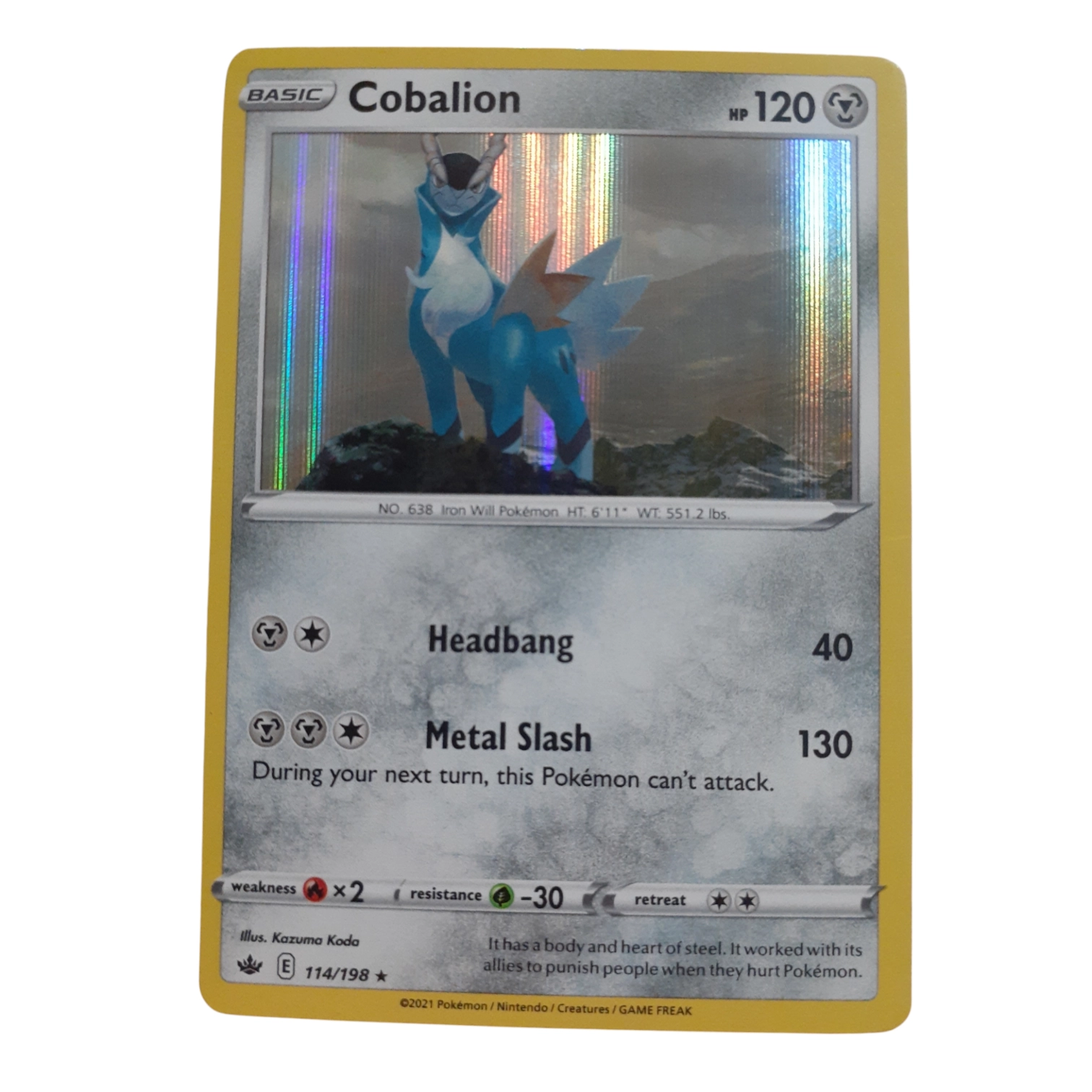 114/198 - Cobalion -Holo