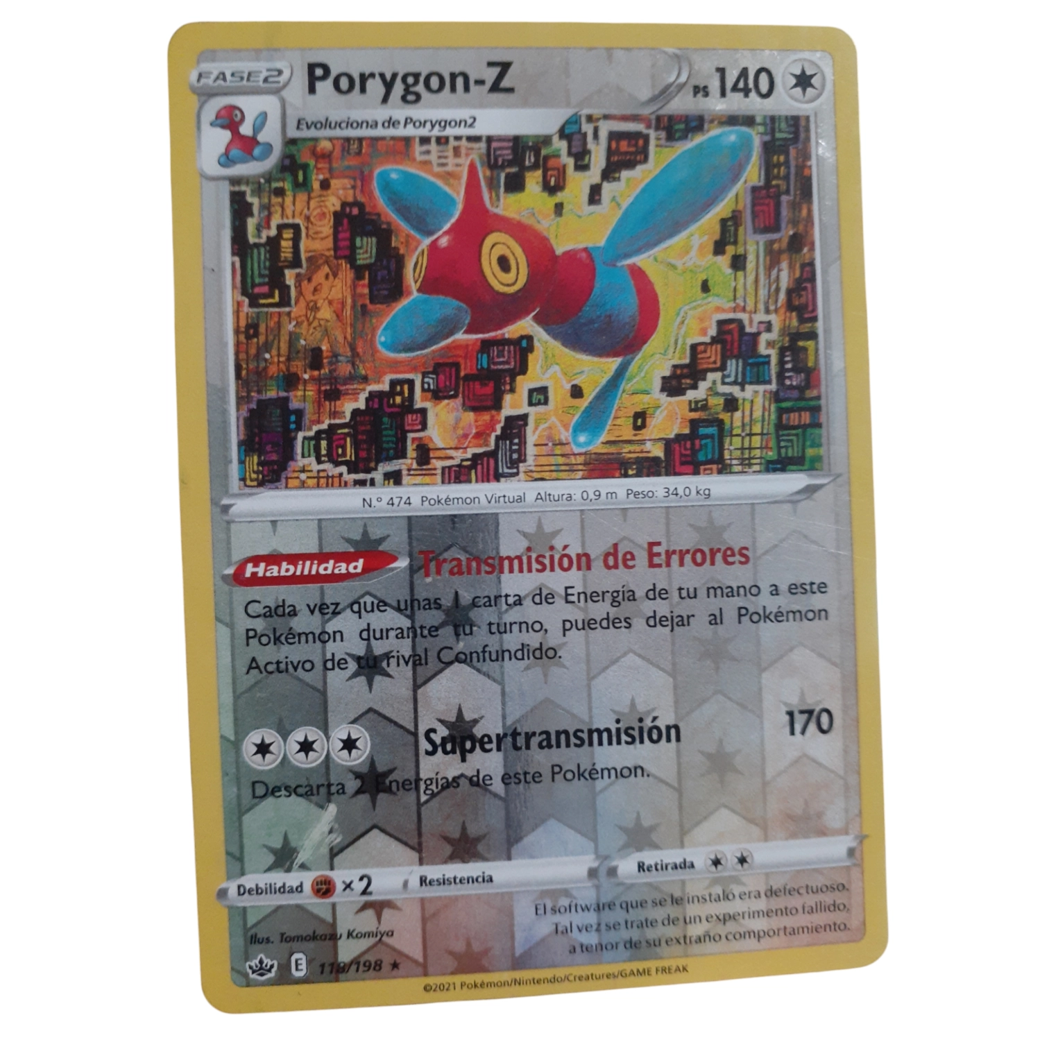 118/198 - Porygon-Z -Reverse Holo (español)