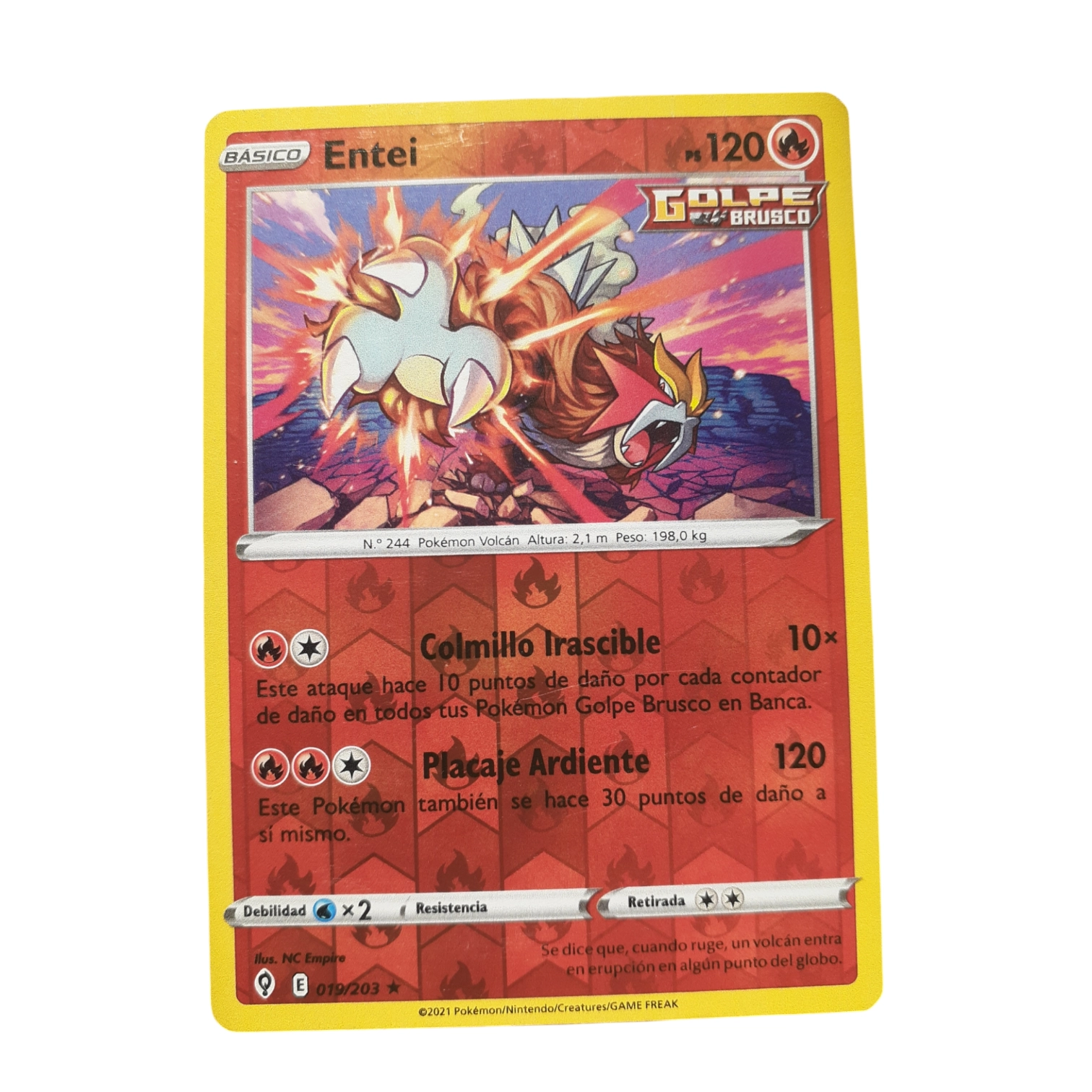 019/203 - Entei - Reverse Holo (español)