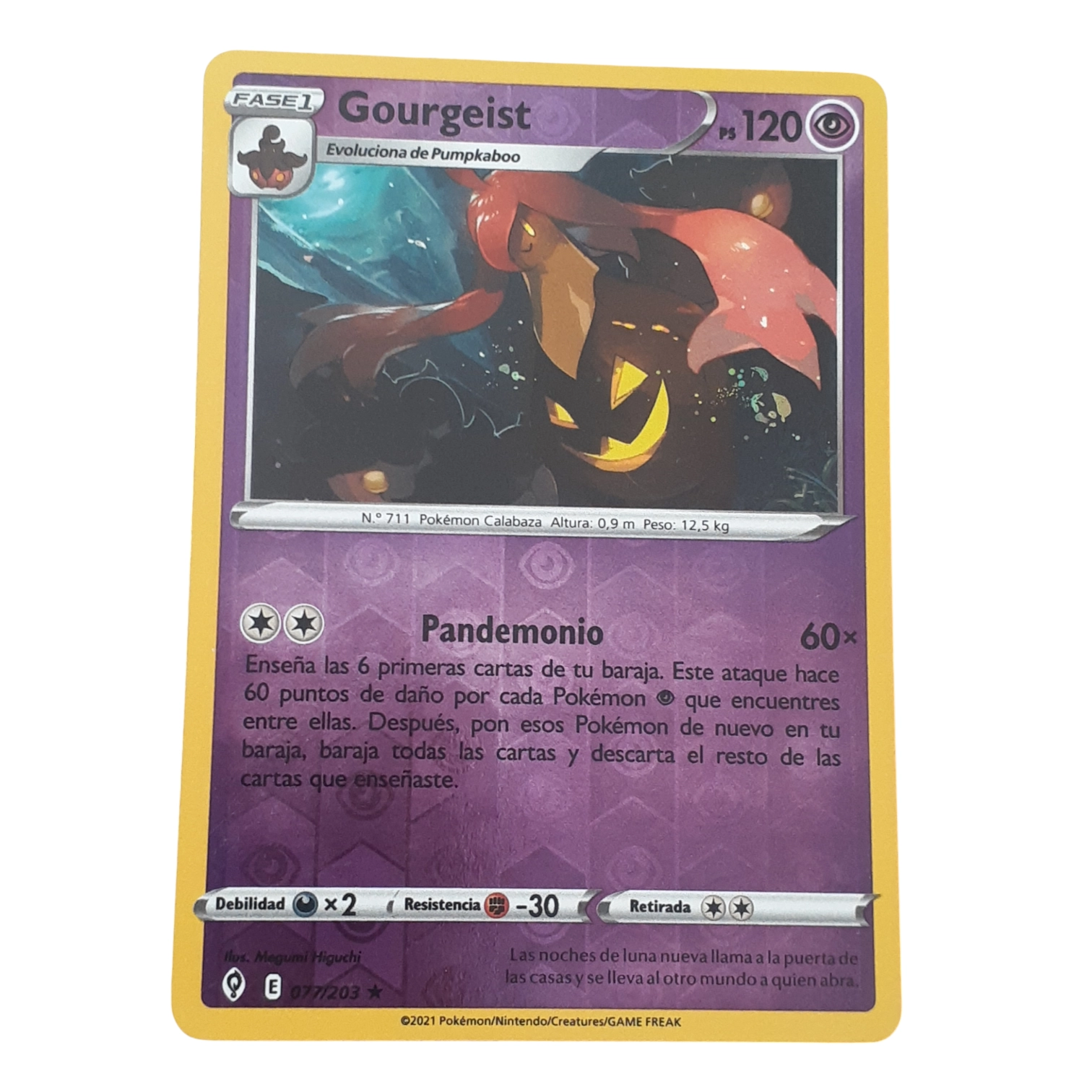 077/203 - Gourgeist -Reverse Holo (español)