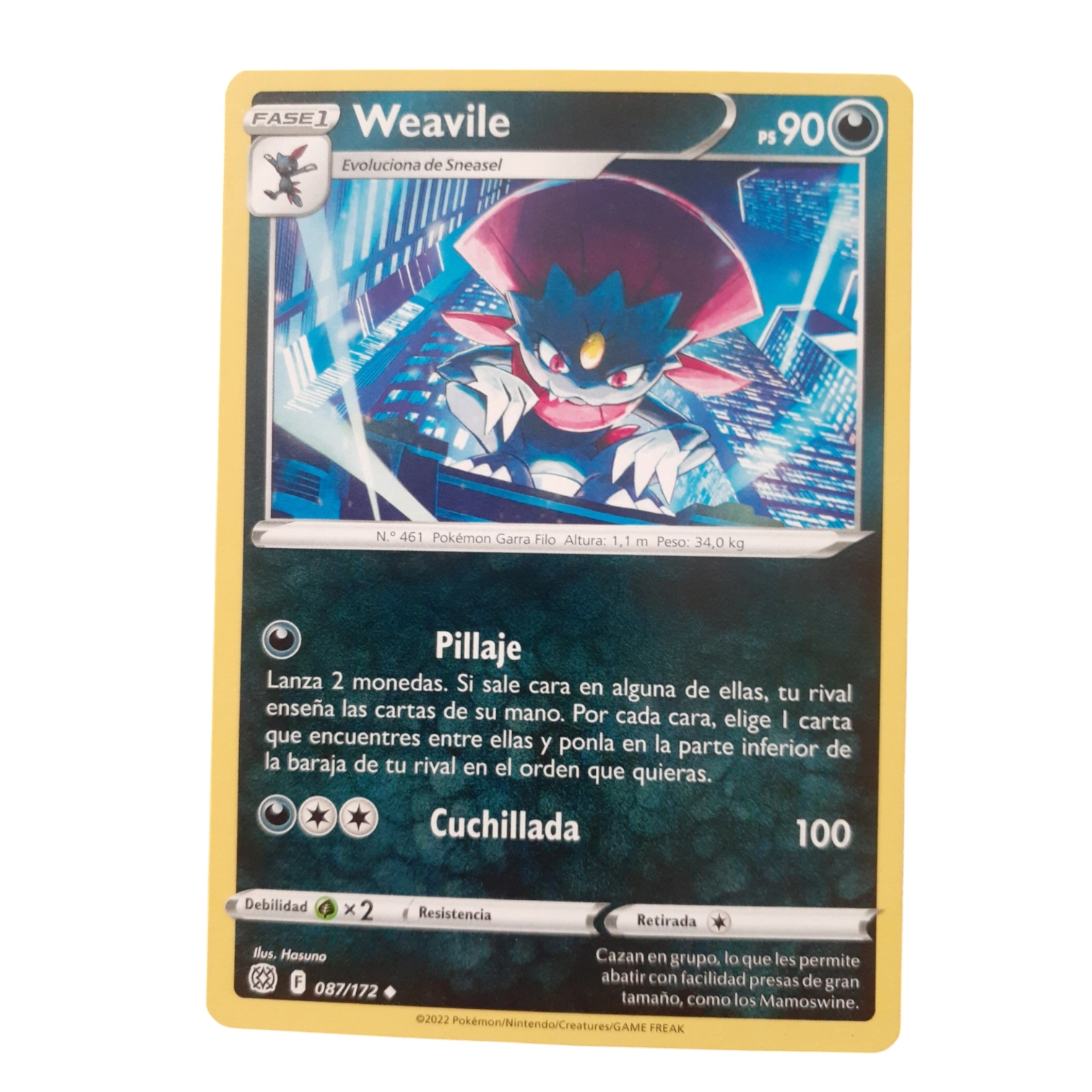 087/172 - Weavile (español)