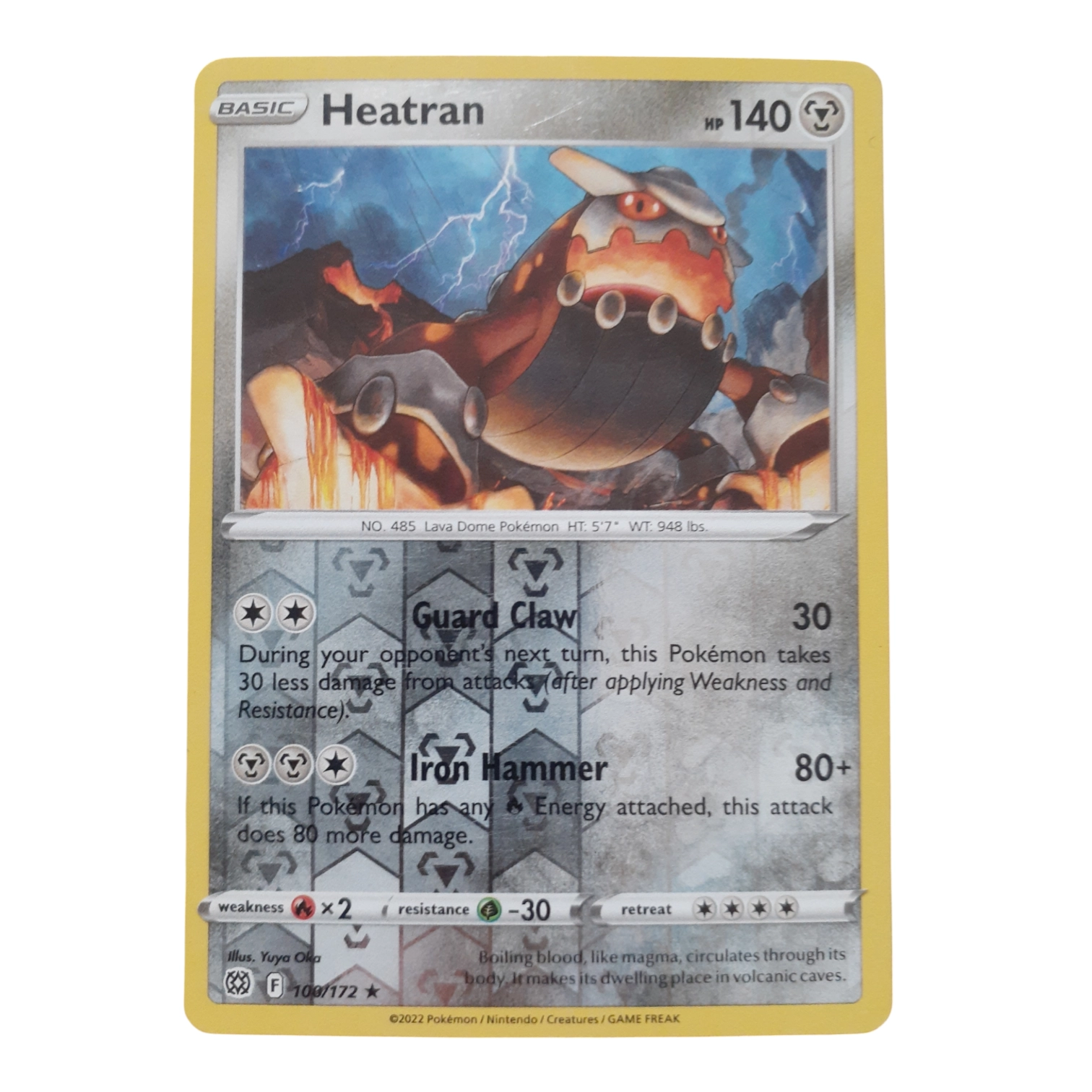 100/172 - Heatran -Reverse Holo