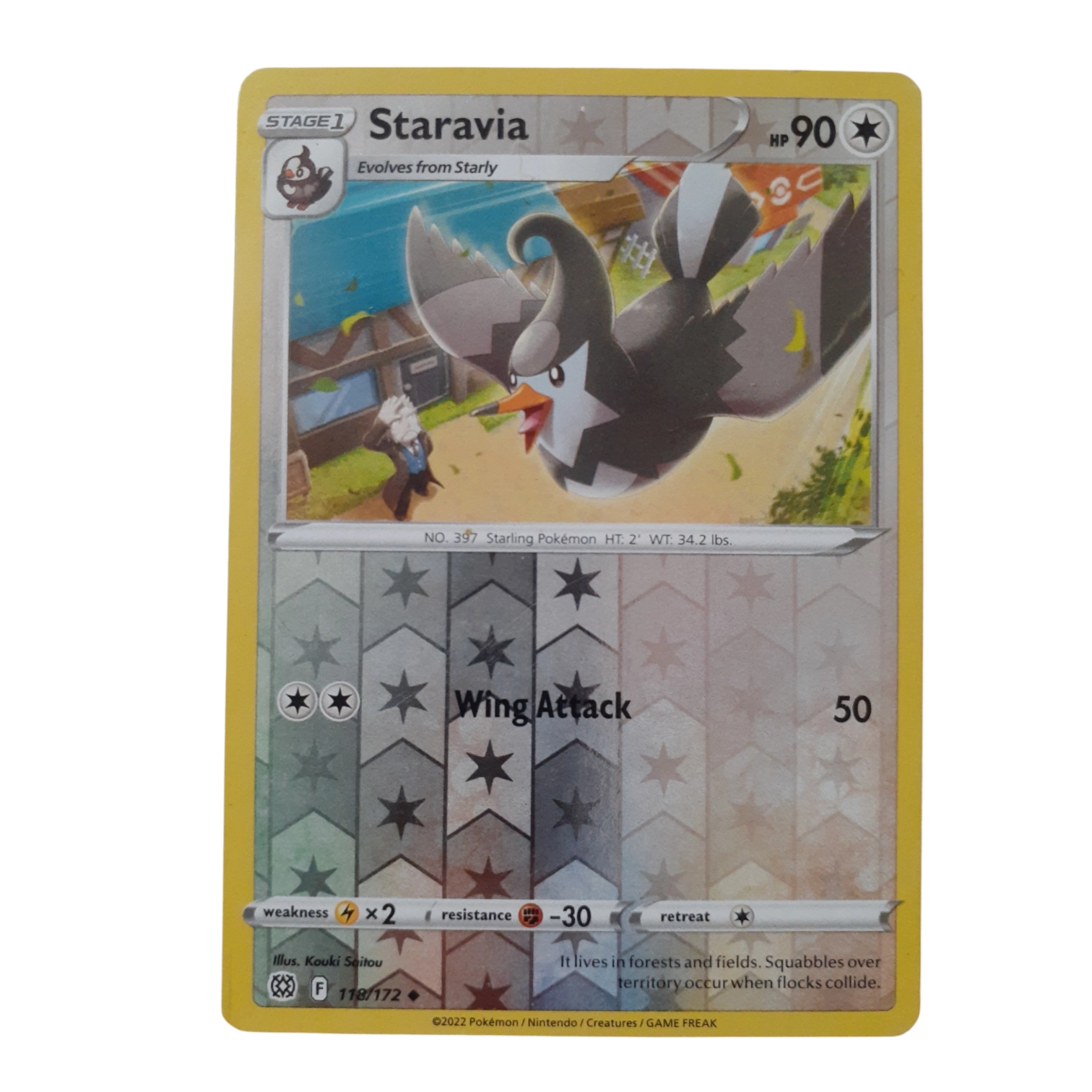 117/172 - Staravia -Reverse Holo