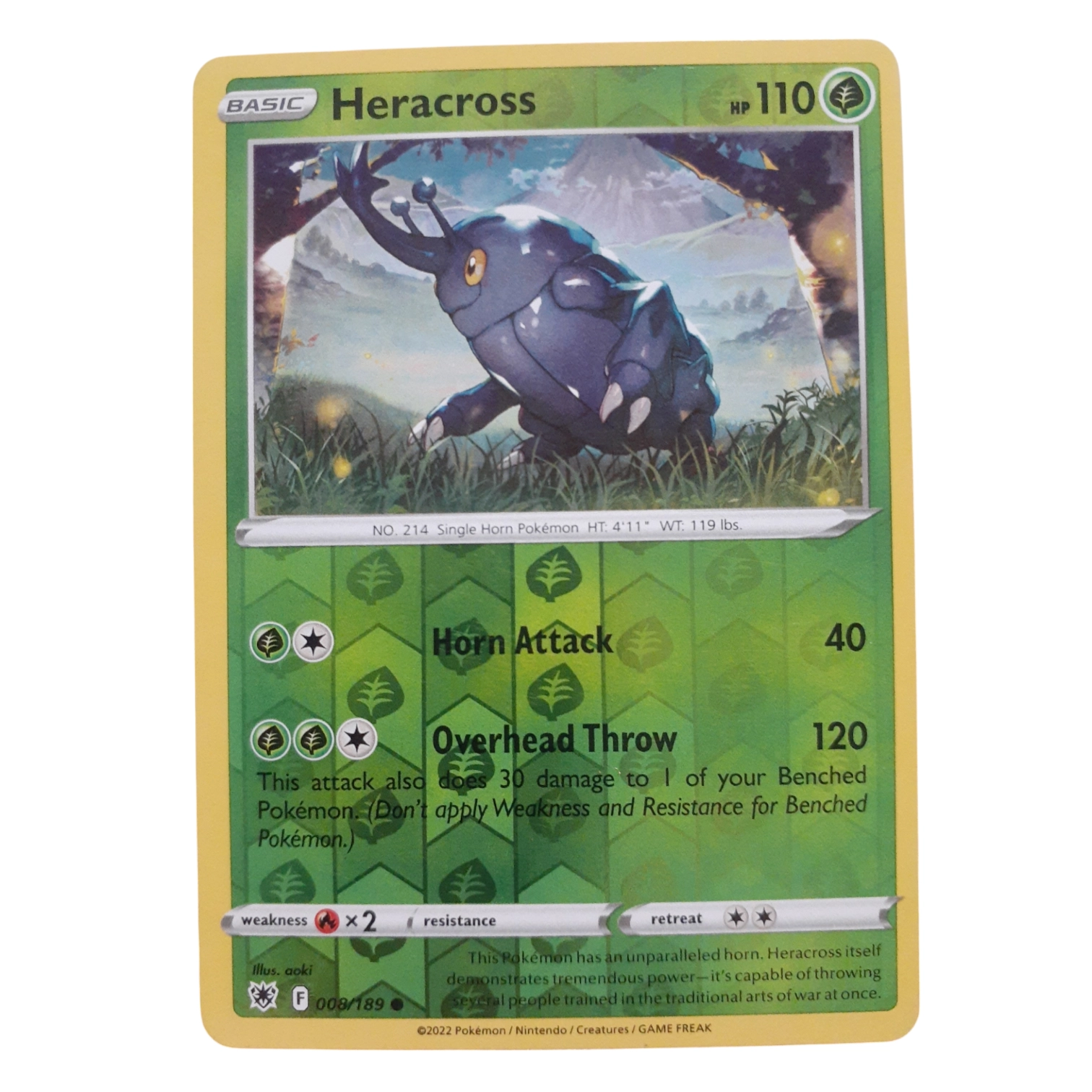 008/189 - Heracross -Reverse Holo