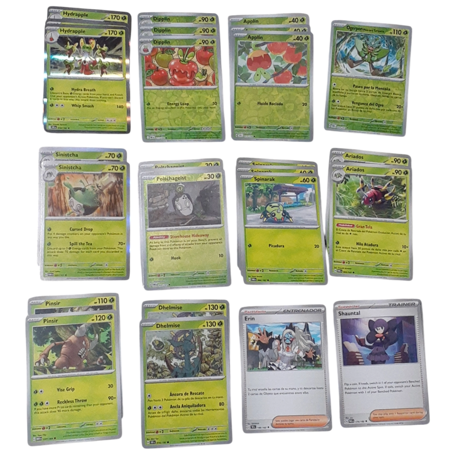 Mazos Pokemon Temáticos Armados Tipo Planta