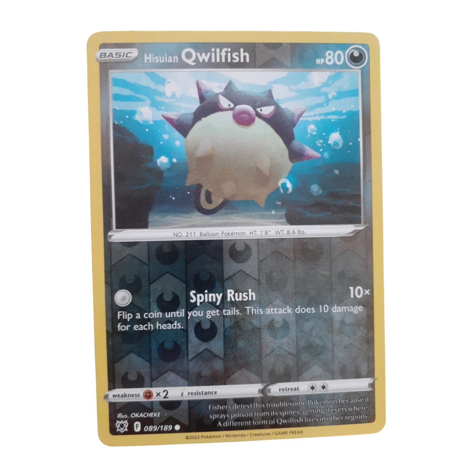 089/189 - Hisuian Qwilfish -Reverse Holo