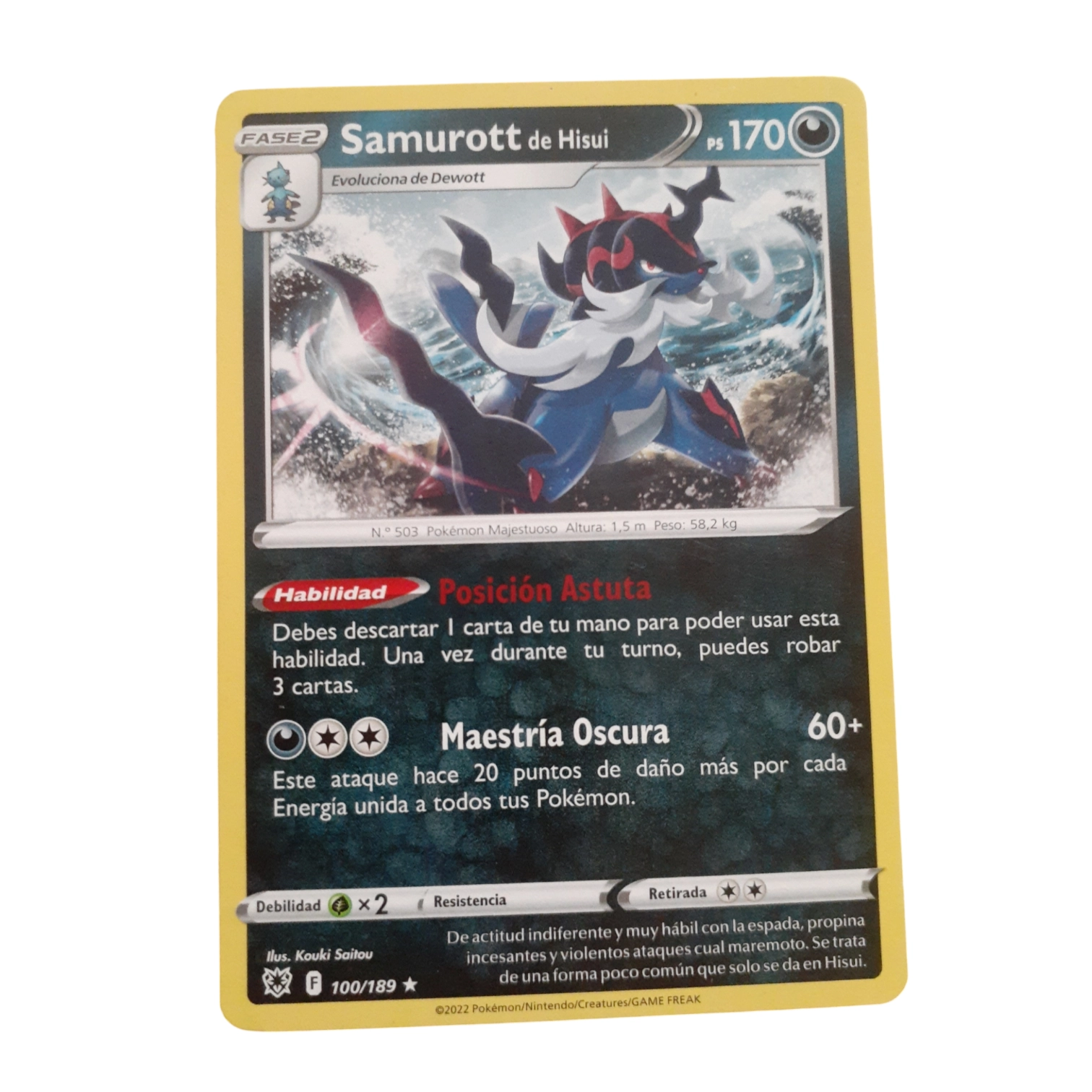 100/189 - Hisuian Samurott (español)