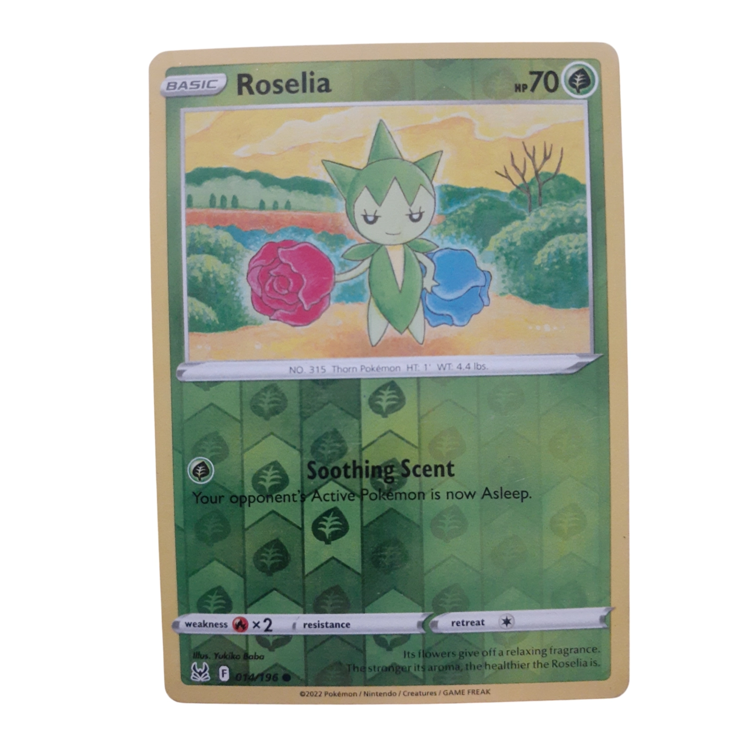 014/196 - Roselia -Reverse Holo