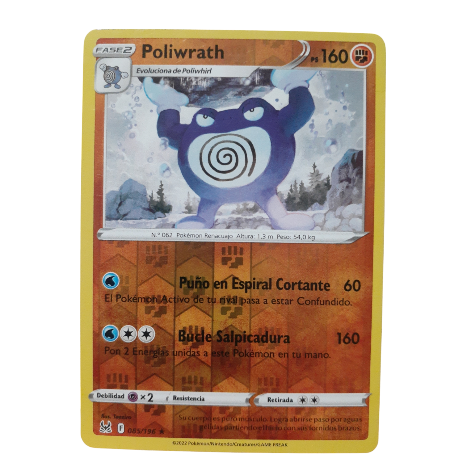 085/196 - Poliwrath -Reverse Holo (español)