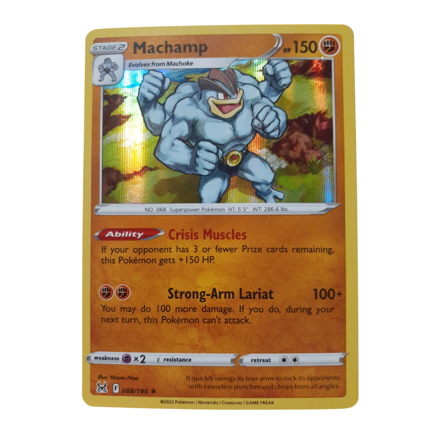 088/196 - Machamp -Holo