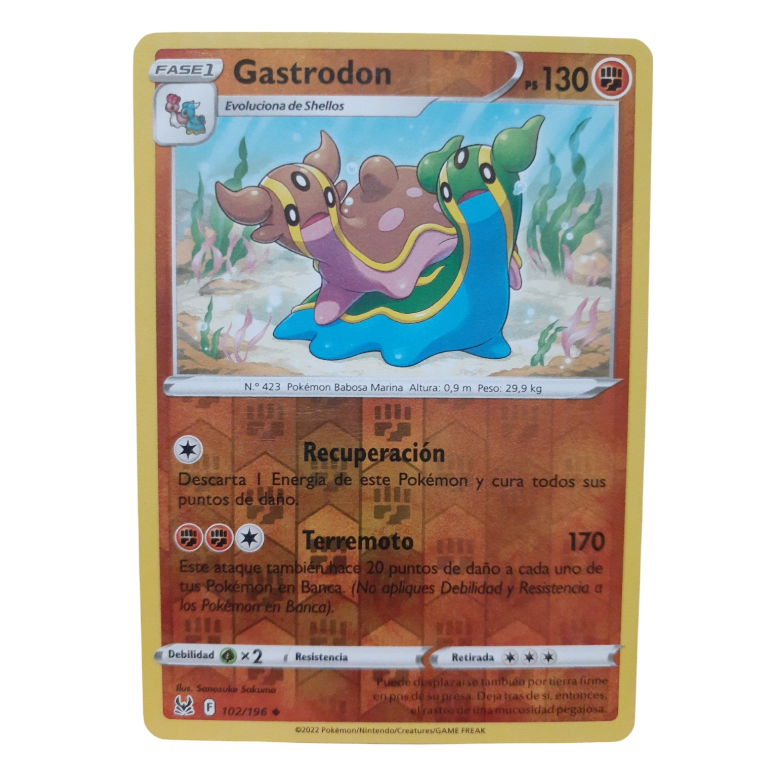 102/196 - Gastrodon -Reverse Holo (español)