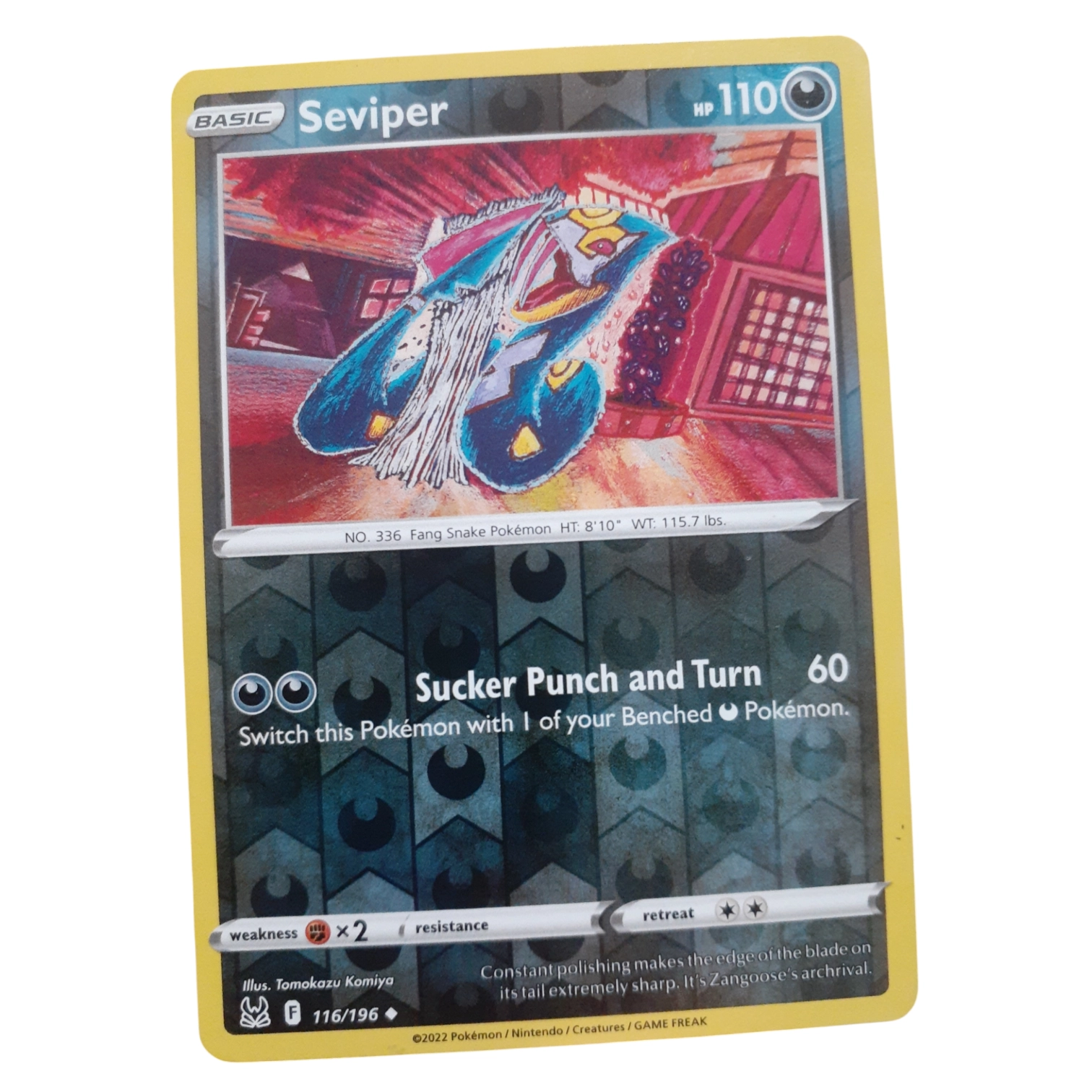 116/196 - Seviper -Reverse Holo