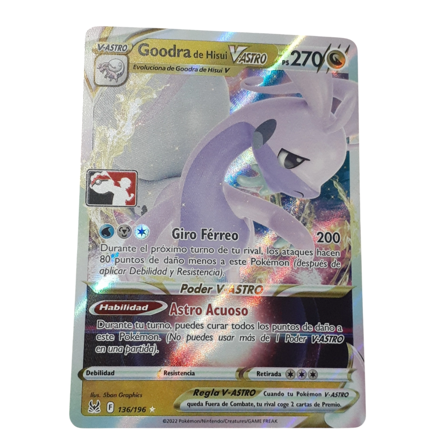136/196 - Hisuian Goodra VSTAR -League Promo (español)
