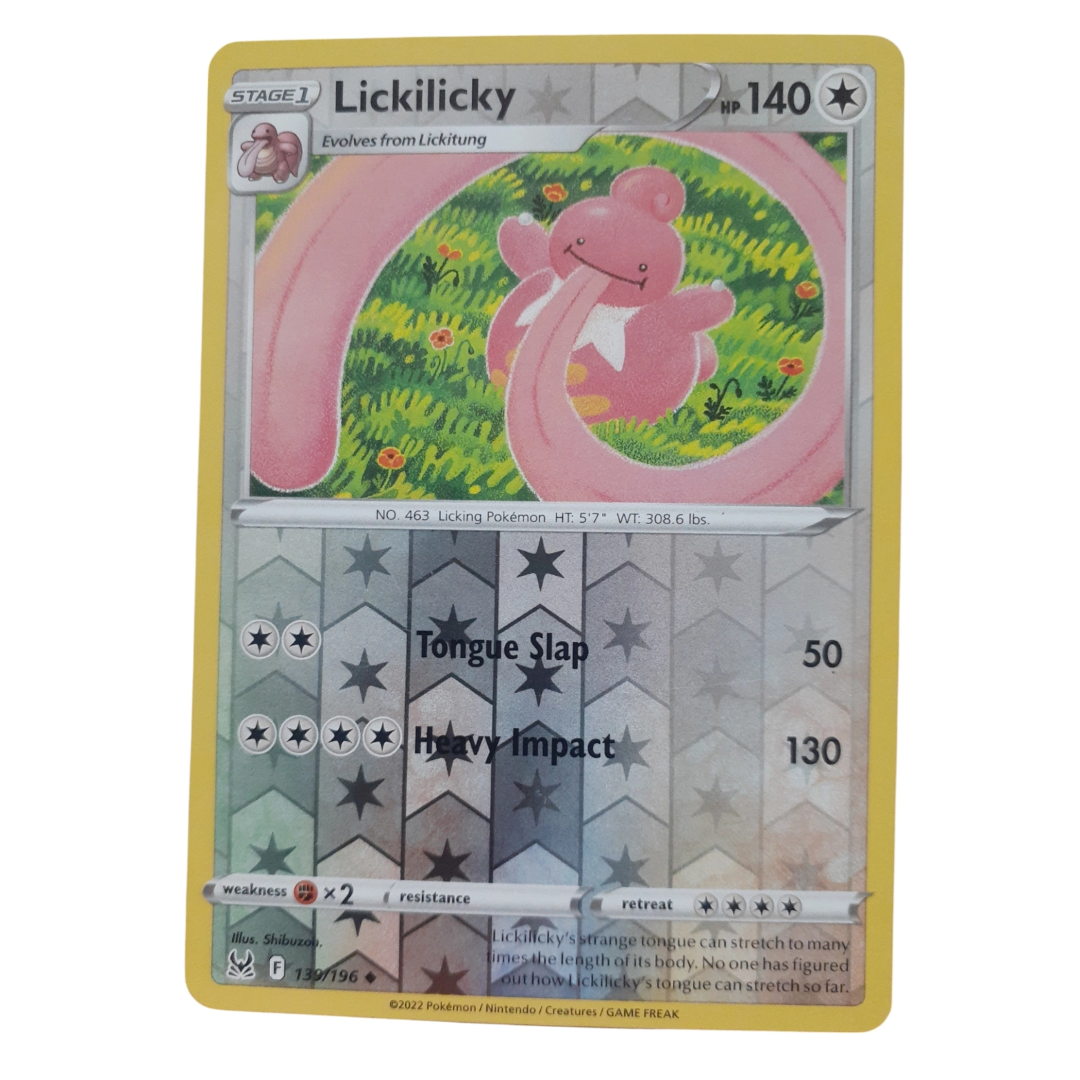139/196 - Lickilicky -Reverse Holo