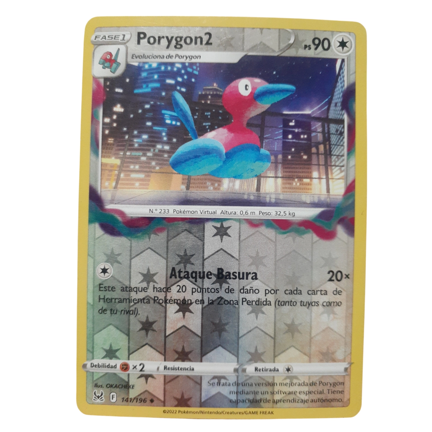141/196 - Porygon2 -Reverse Holo (español)