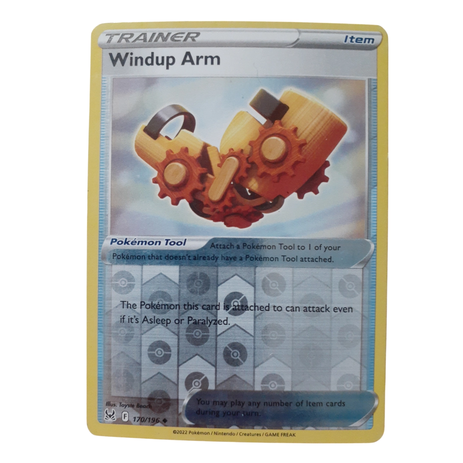 170/196 - Windup Arm -Reverse Holo