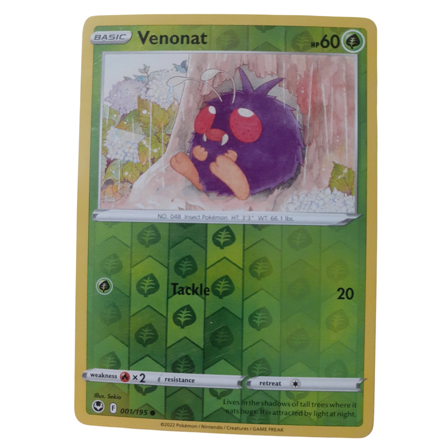 001/195 - Venonat -Reverse Holo