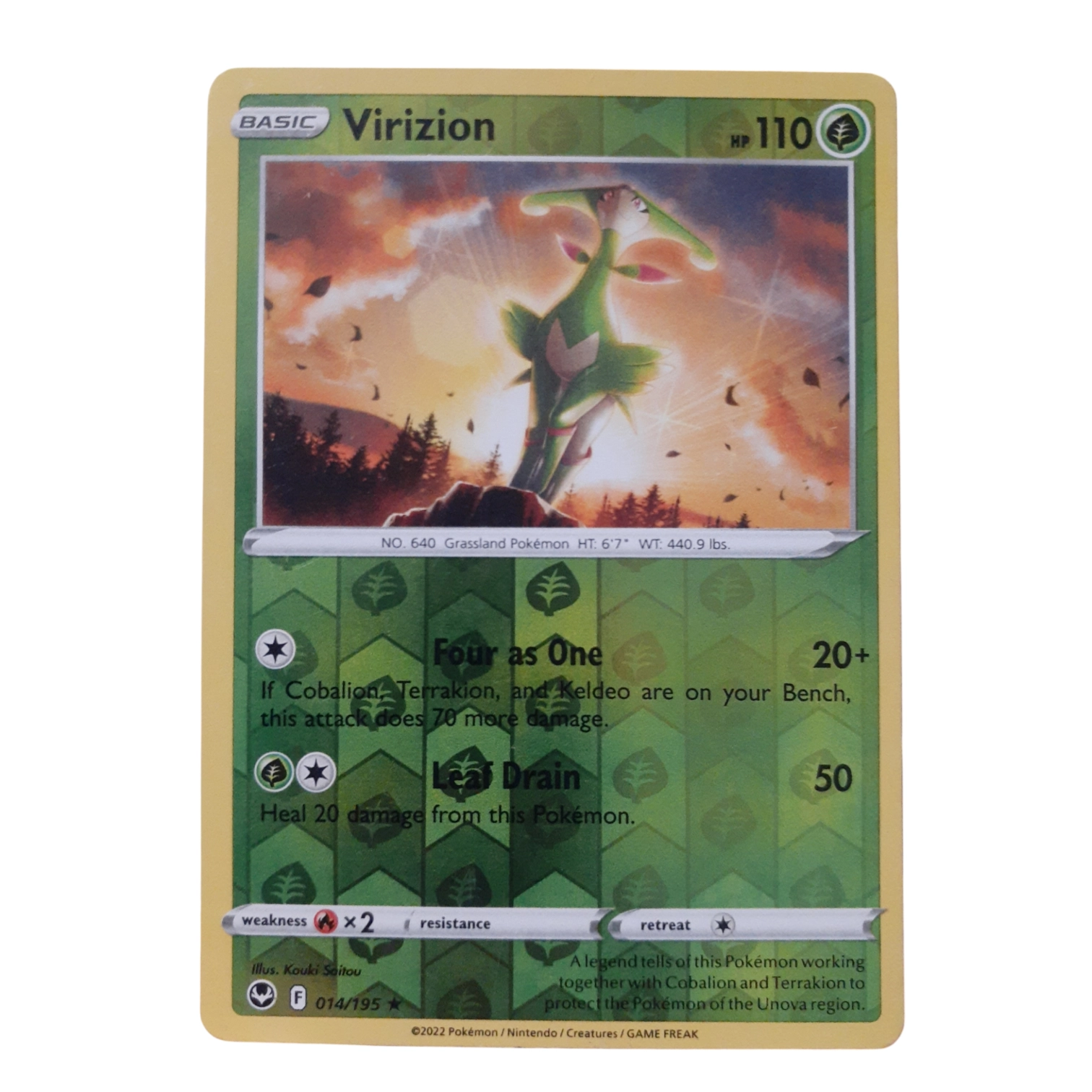 014/195 - Virizion -Reverse Holo