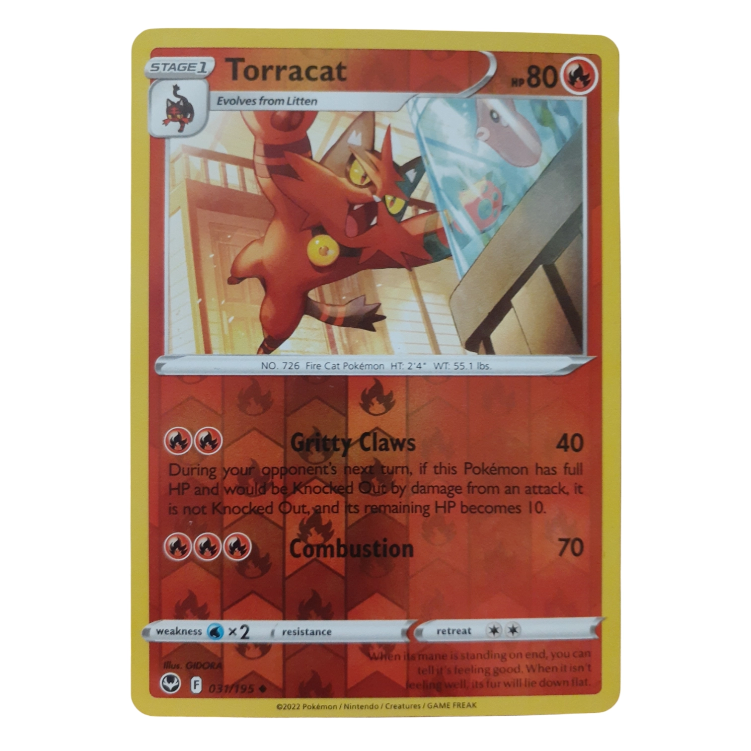 031/195 - Torracat -Reverse Holo