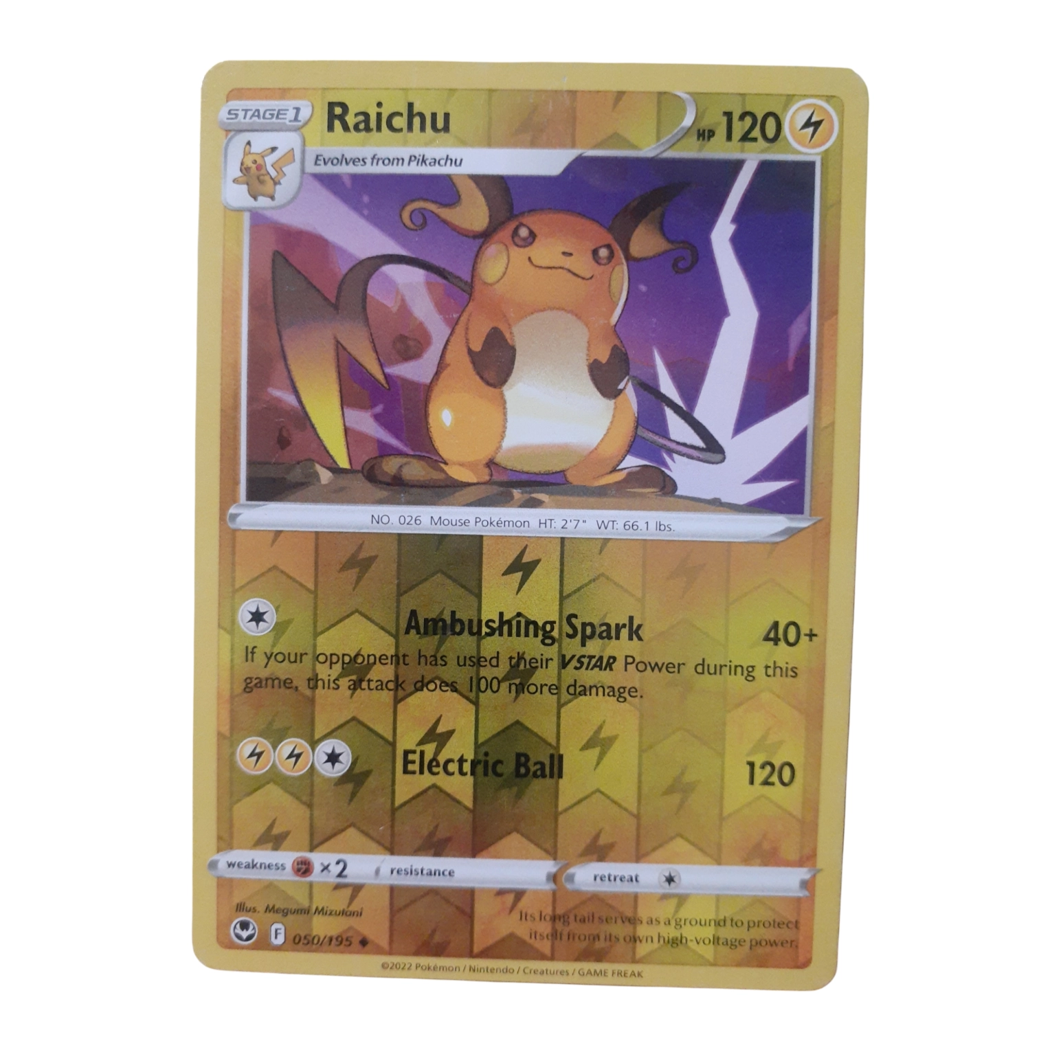 050/195 - Raichu -Reverse Holo