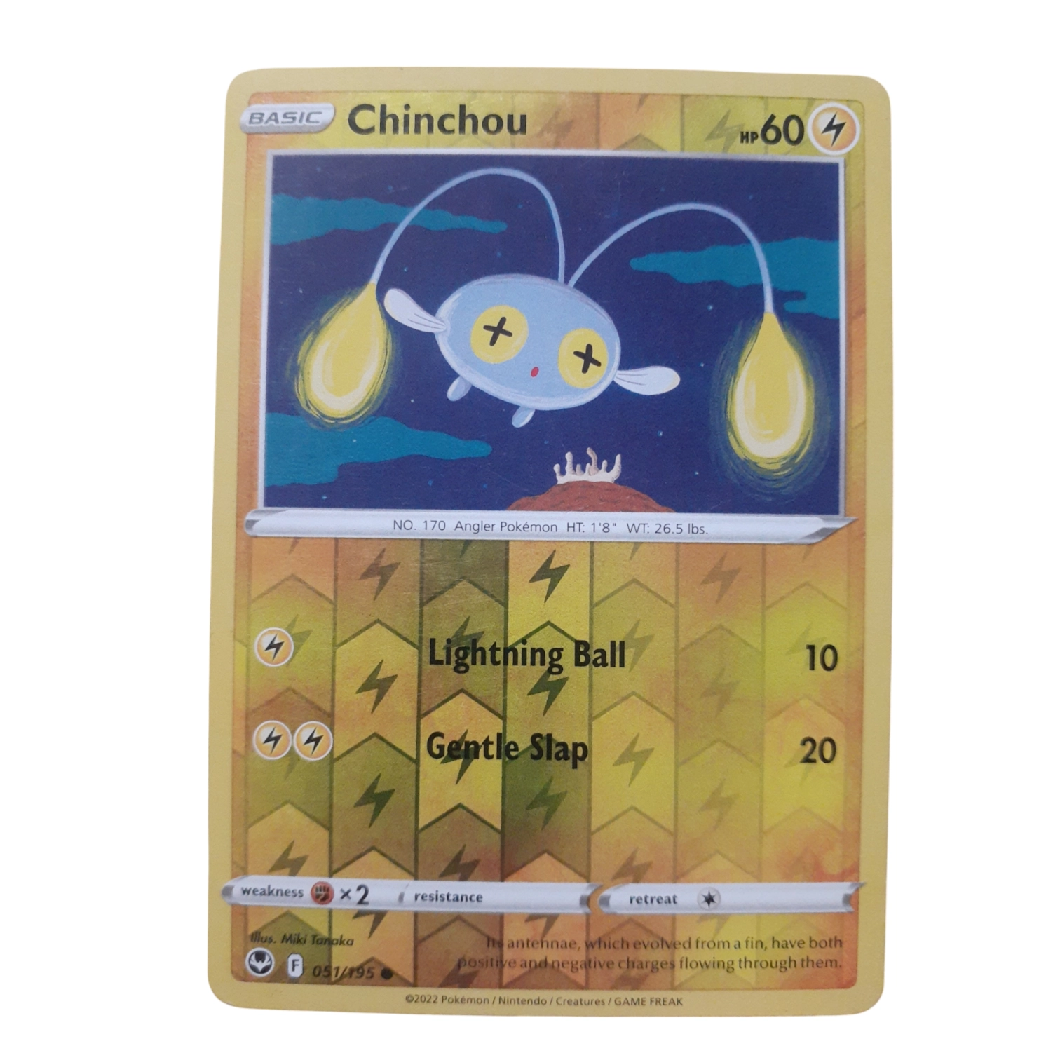 051/195 - Chinchou -Reverse Holo