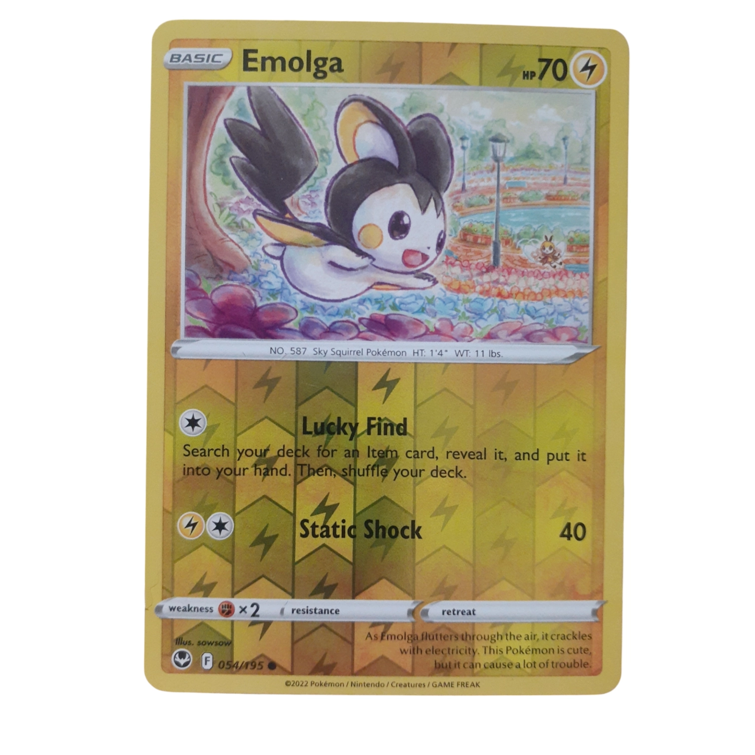 054/195 - Emolga -Reverse Holo
