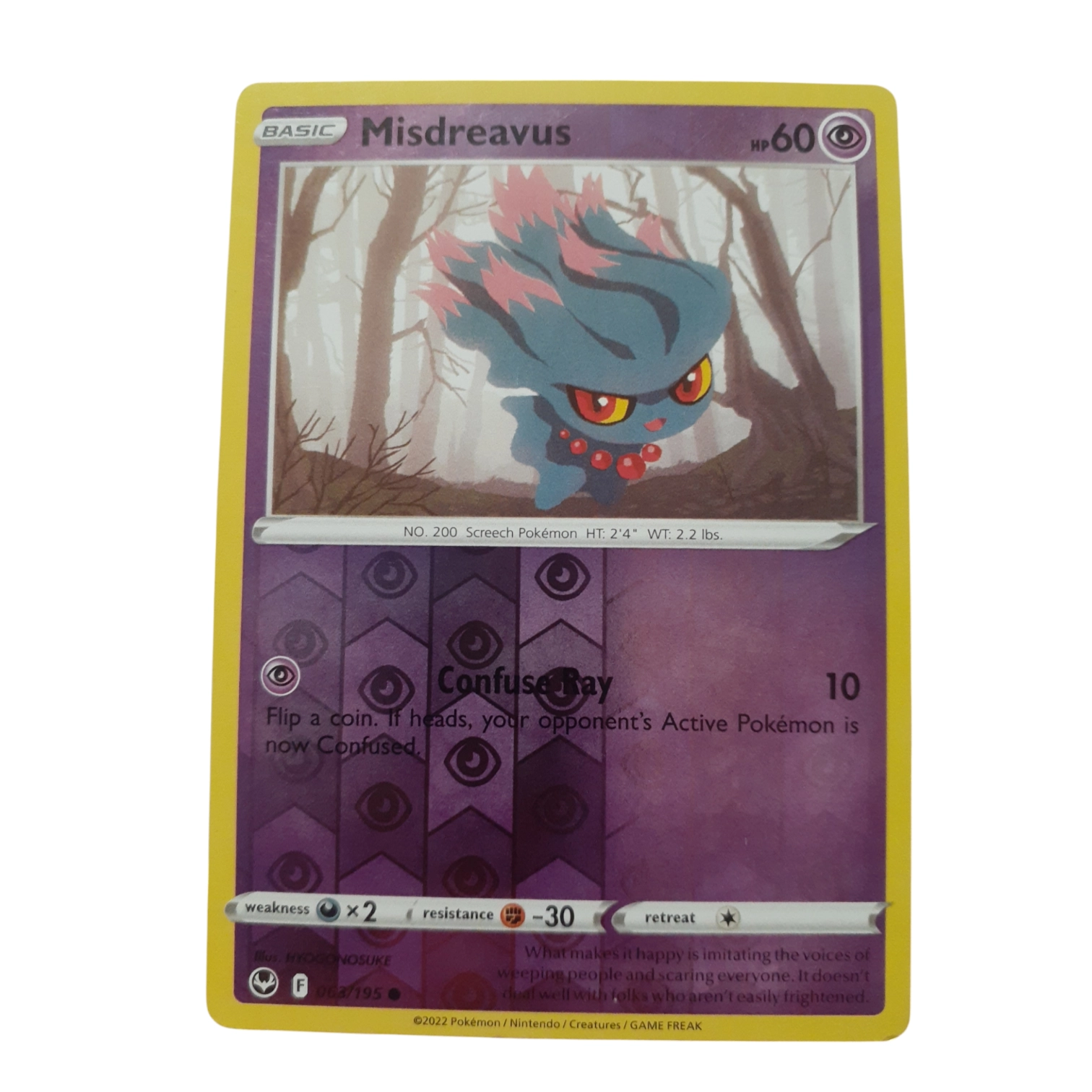 063/195 - Misdreavus -Reverse Holo