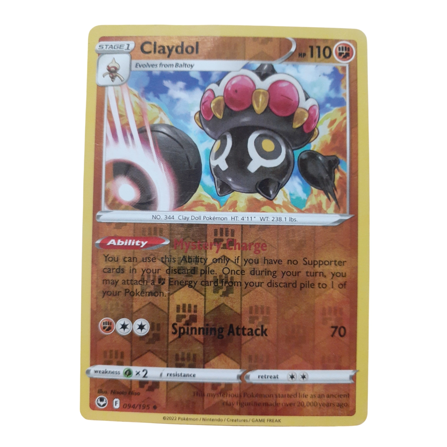 094/195 - Claydol -Reverse Holo