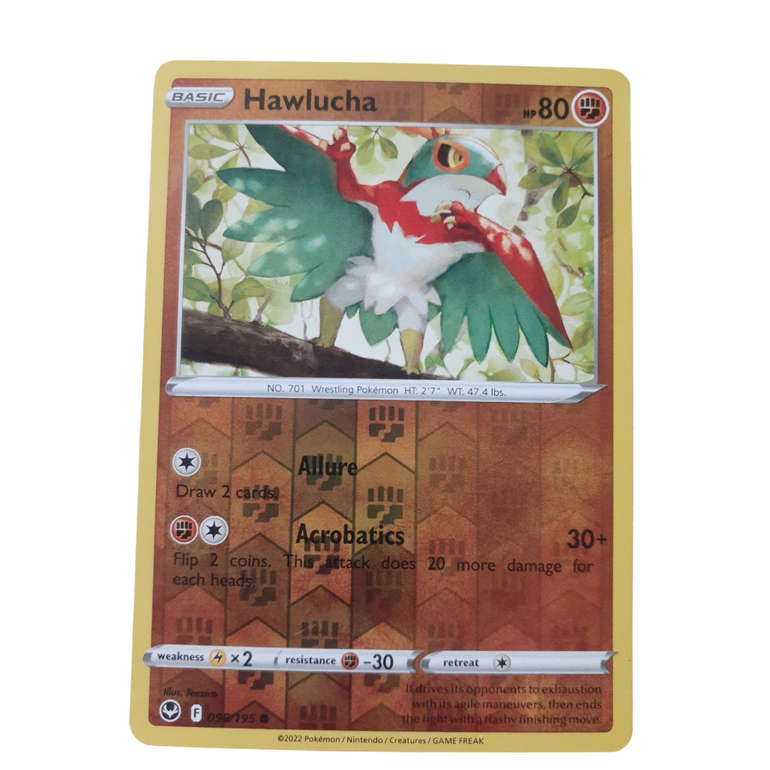 098/195 - Hawlucha -Reverse Holo