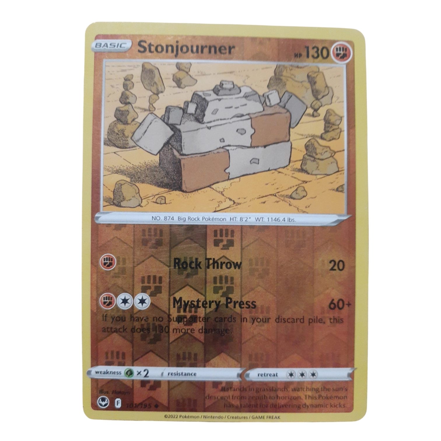 101/195 - Stonjourner -Reverse Holo