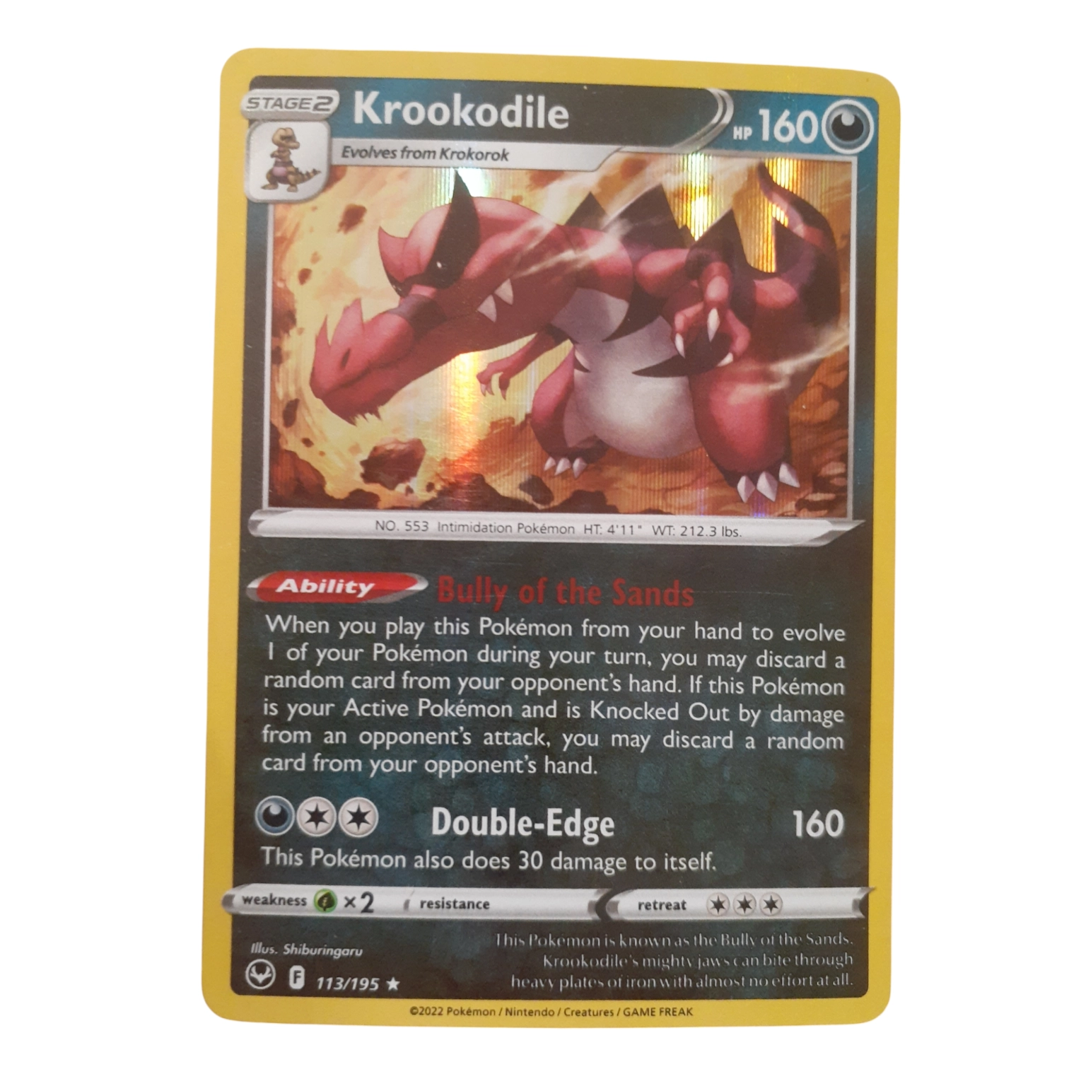 113/195 - Krookodile -Holo