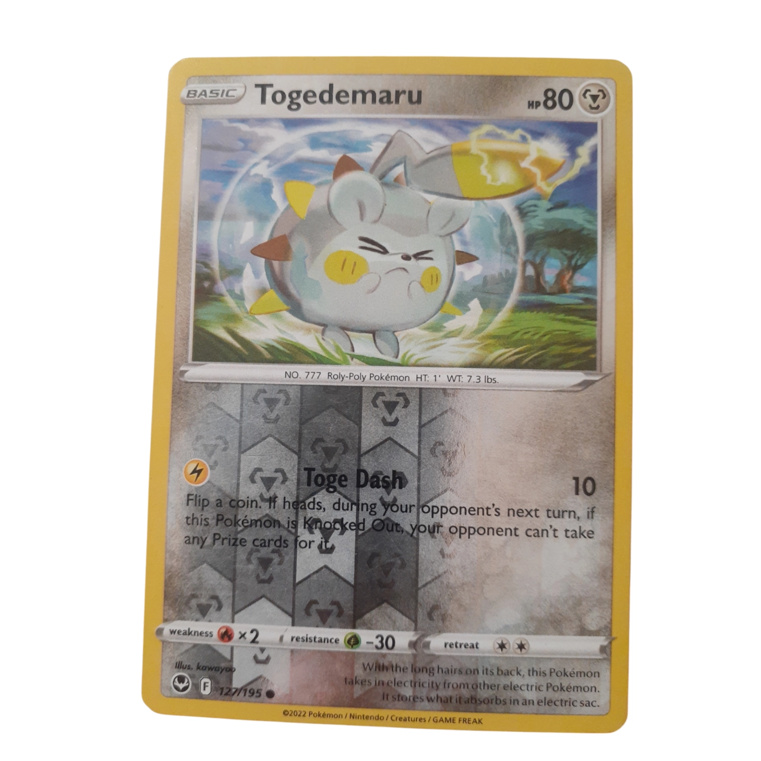127/195 - Togedemaru -Reverse Holo