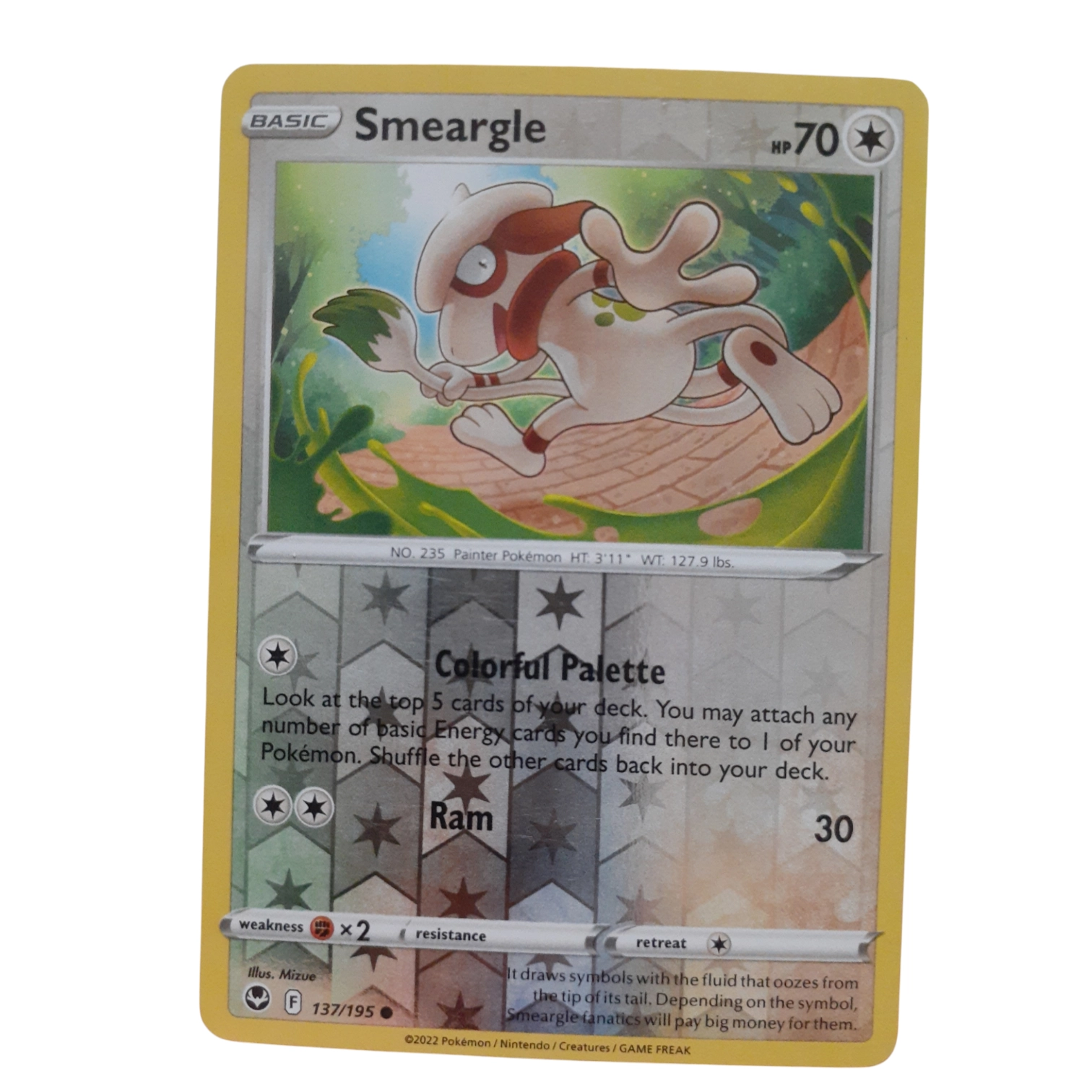 137/195 - Smeargle -Reverse Holo