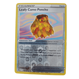 160/195 - Leafy Camo Poncho -Reverse Holo