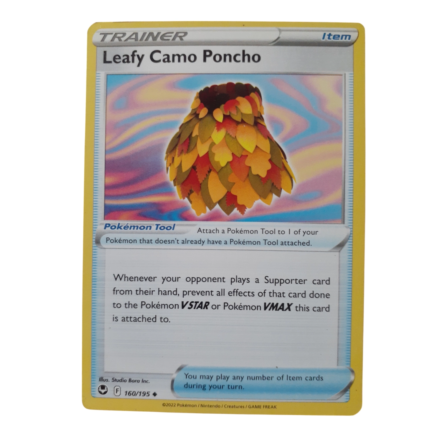 160/195 - Leafy Camo Poncho