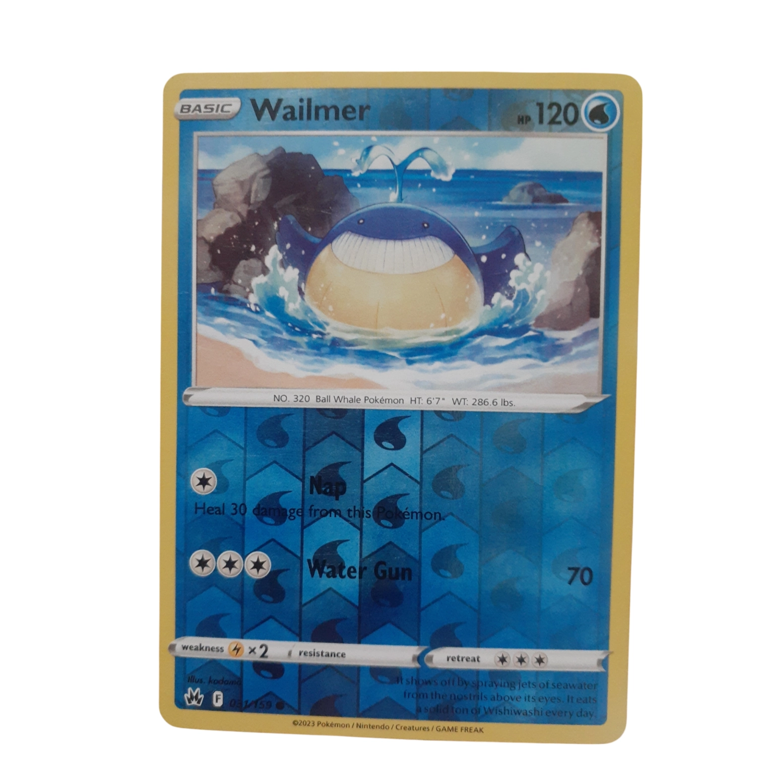 031/159 - Wailmer -Reverse Holo