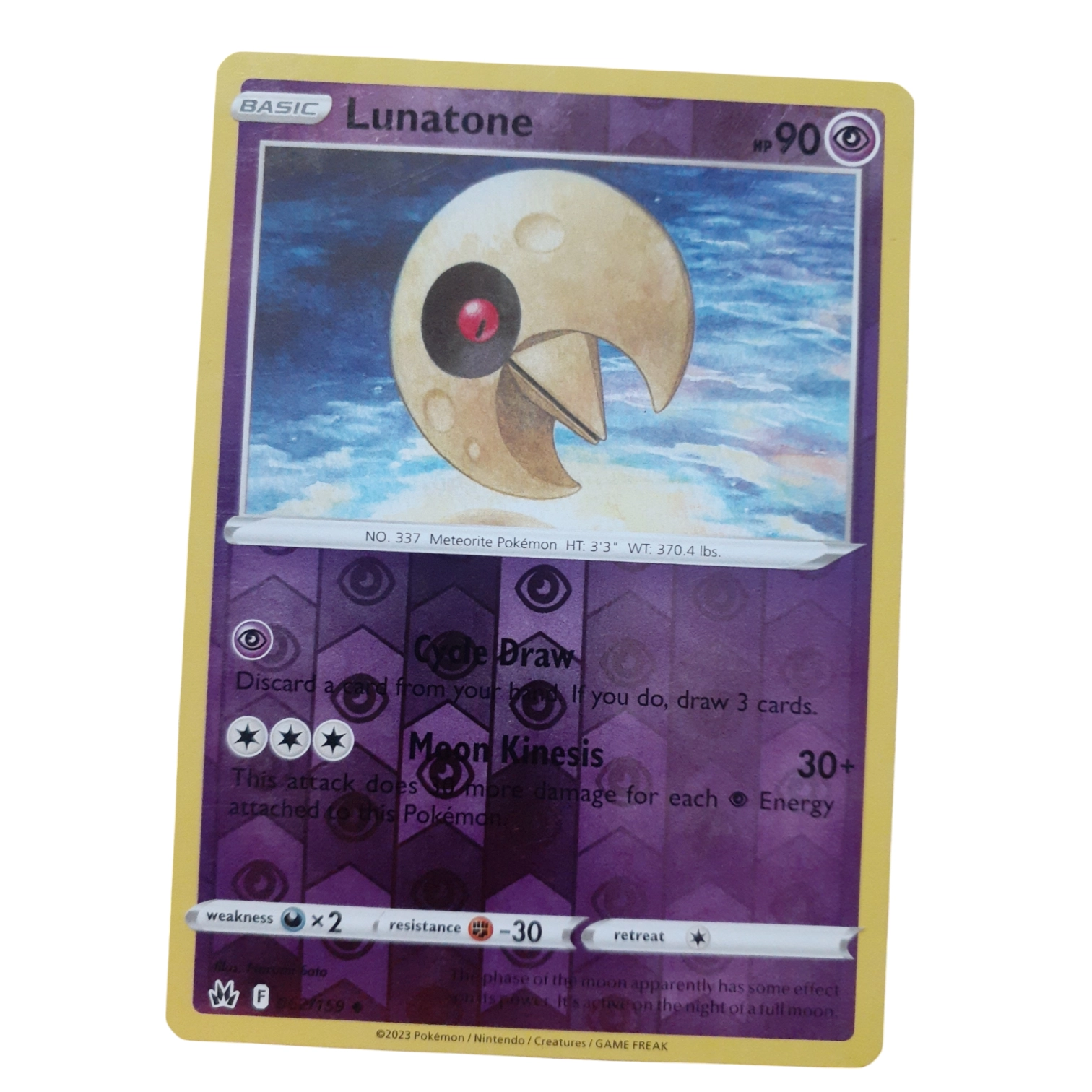 062/159 - Lunatone -Reverse Holo