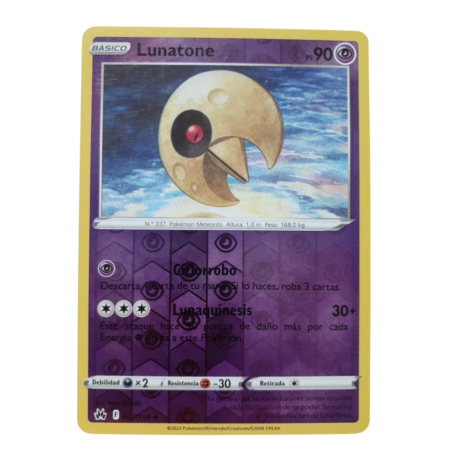 062/159 - Lunatone -Reverse Holo (español)