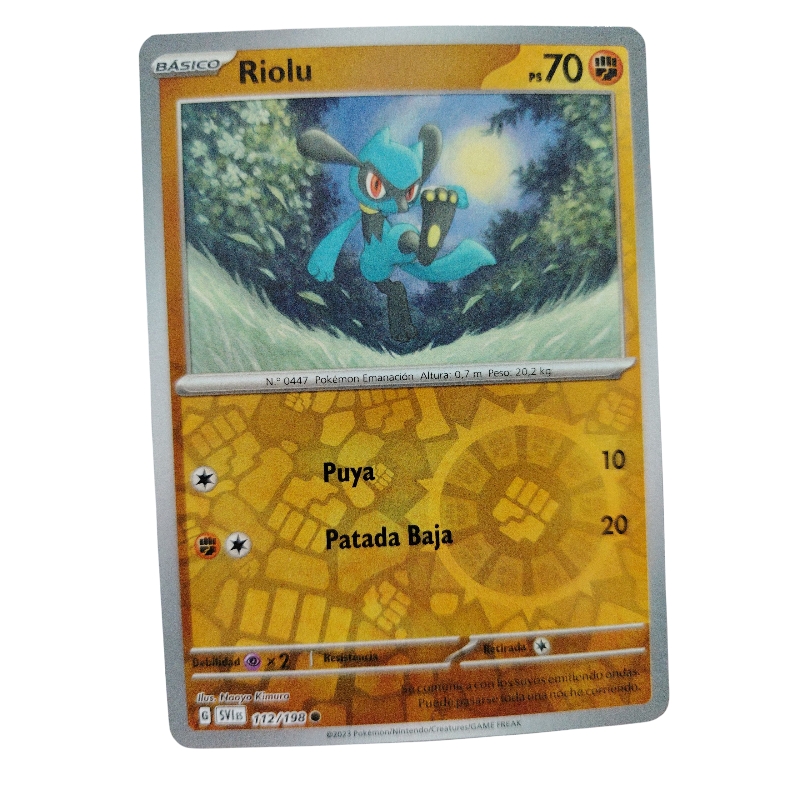112/198 - Riolu - Reverse Holo (español) 