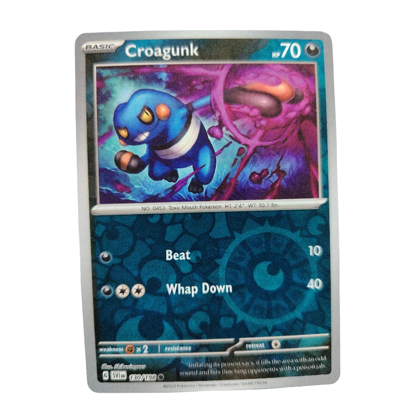 130/198 - Croagunk -Reverse Holo