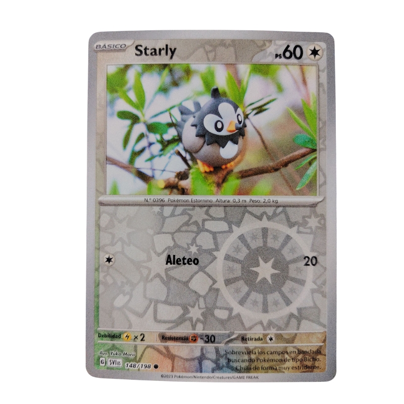 148/198 - Starly -Reverse Holo (español) 