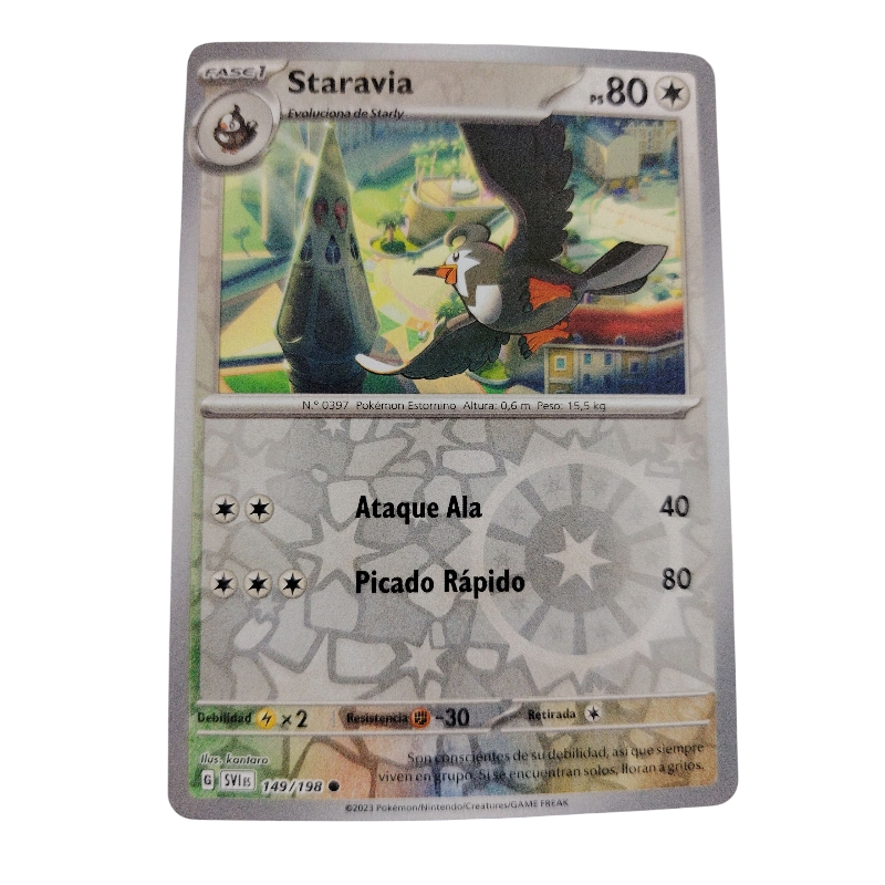 149/198 - Staravia -Reverse Holo (español) 