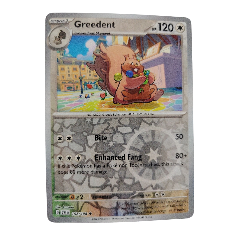 152/198 - Greedent -Reverse Holo