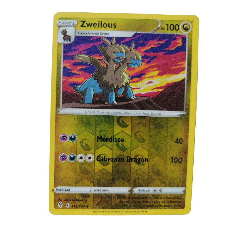 114/203 - Zweilous -Reverse Holo (español) 