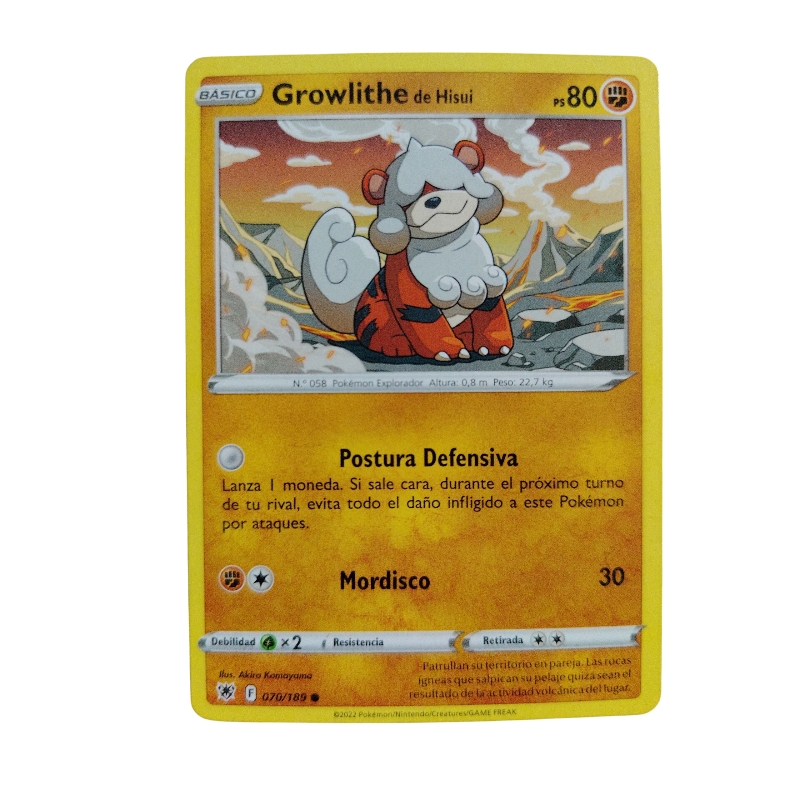 070/189 - Hisuian Growlithe (español) 