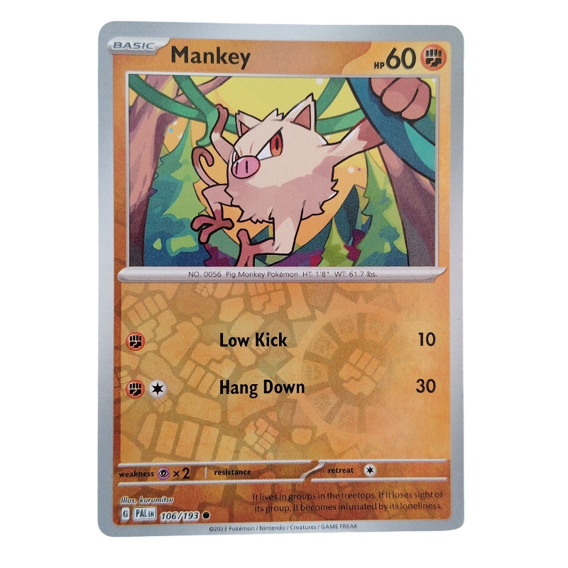 106/193 - Mankey -Reverse Holo