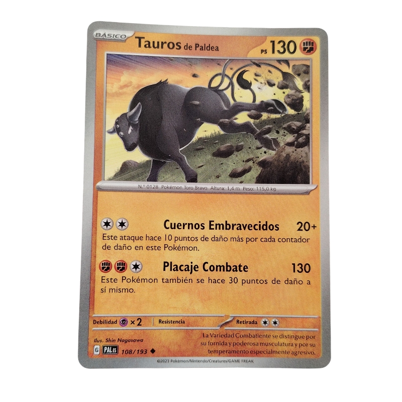 108/193 - Paldean Tauros (español) 