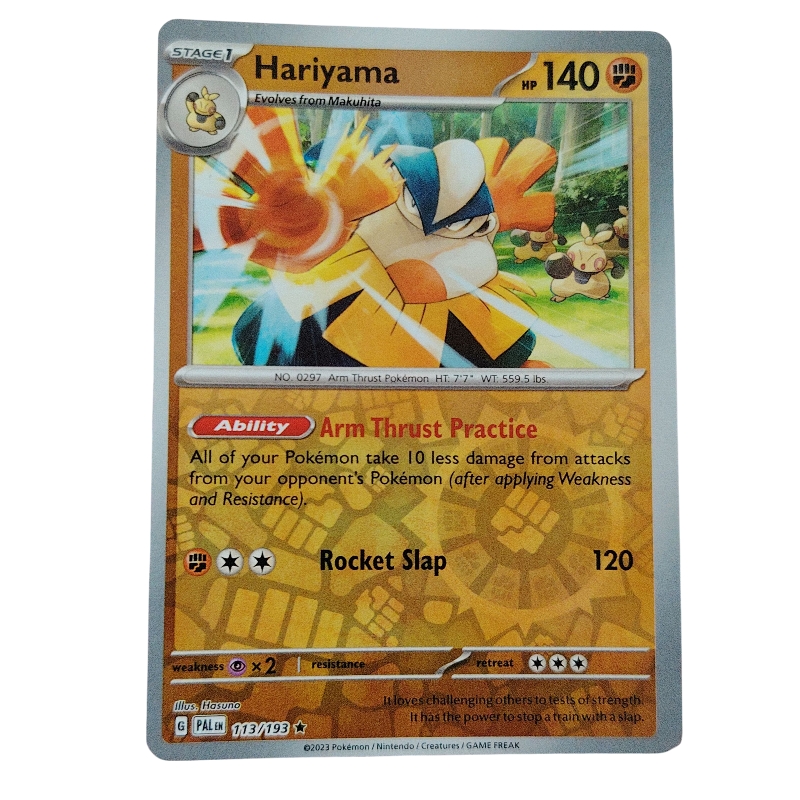 113/193 - Hariyama -Reverse Holo